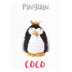 Hoooked DIY Crochet Kit Penguin Coco Eco Barbante  - Noir/Lotus