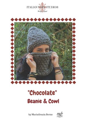 Chocolate Beanie and Cowl in Borgo de’ Pazzi – Firenze Naturalia Alpaca - Downloadable PDF