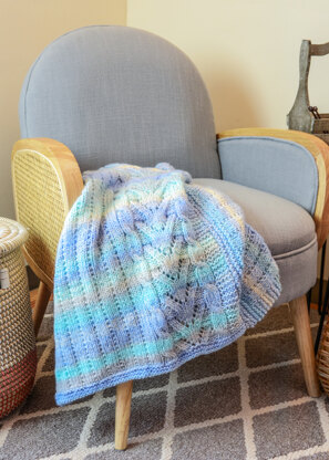 Cora Cable Throw in Premier Yarns Puzzle - Downloadable PDF