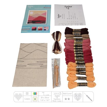 Anchor Tranquil Mountain Punch Needle Kit