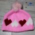 Topsy Turvy Hearts Beanie