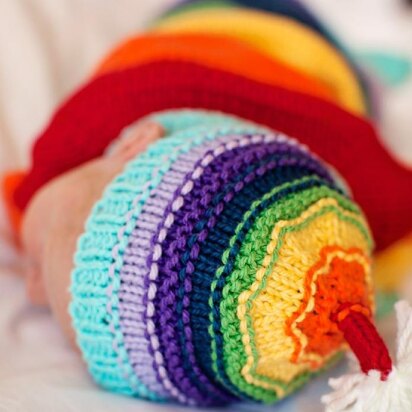 Rainbow Baby Hat