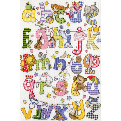 Bothy Threads My First Alphabet Cross Stitch Kit - 31cm x 44cm