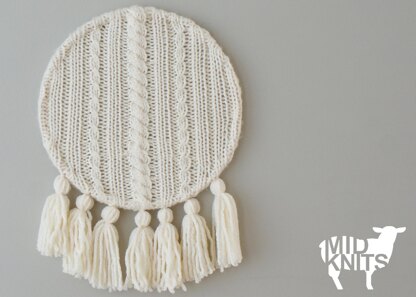 Cable Knit and Tassels Wall Hanging (2015017)
