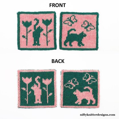 Cats in Spring Coasters