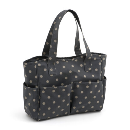 Hobbygift Charcoal Polka Dot Craft Bag