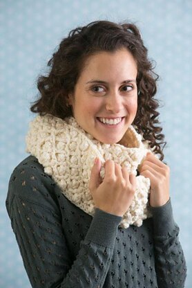 Frosted Snowflake Infinity Scarf