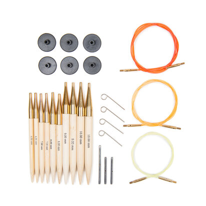 KnitPro Bamboo Interchangeable Needle Tips (Chunky Set)