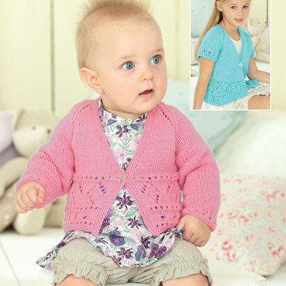Long and Short Sleeved Cardigans in Sirdar Snuggly DK - 4446 - Downloadable PDF