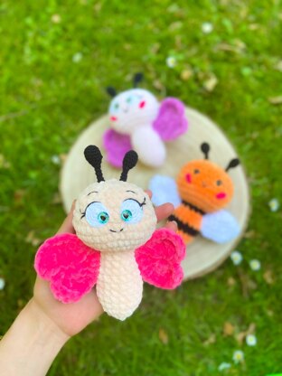 Bee and Butterfly Crochet Pattern PDF