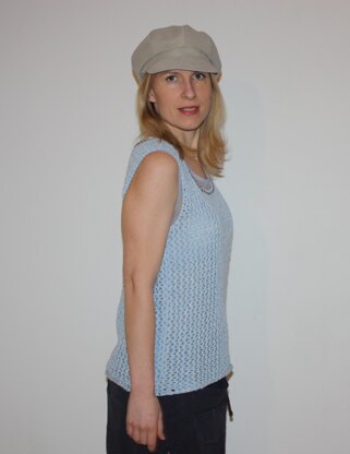 Pale Blue Mesh Top