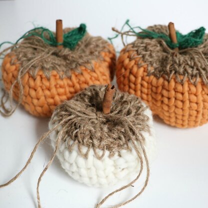 Knit Look Rustic Pumpkin