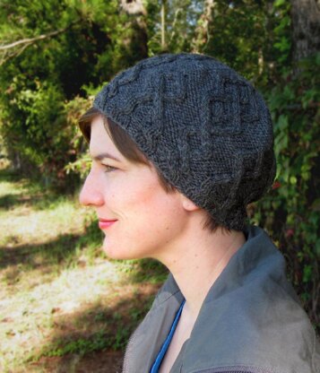 Argyle Cabled Beret