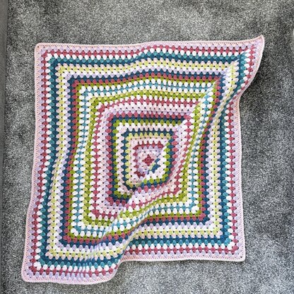 Meadow Mist Granny Square Blanket