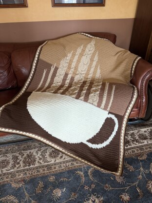 Crochet Cappuccino Throw