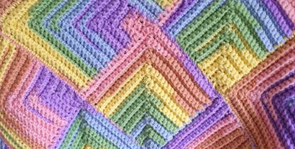 Rainbow Textured Baby Blanket (US)