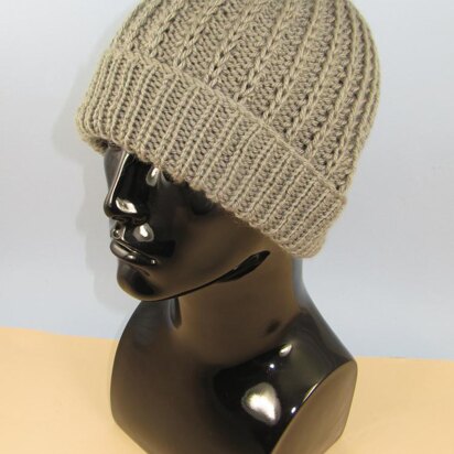 Chunky Simple Fishermans Rib Beanie Hat