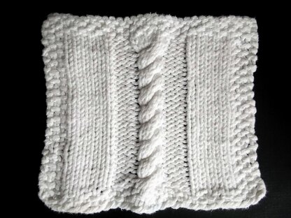 Cable Washcloth