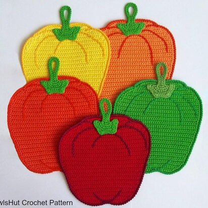 070 Sweet peppers potholder