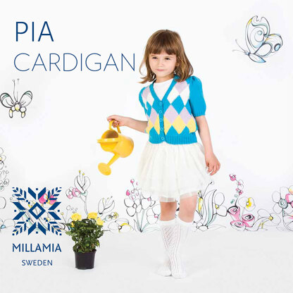 "Pia Cardigan" - Cardigan Knitting Pattern in MillaMia Naturally Soft Merino