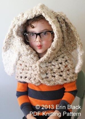 Chunky Crochet Bunny Hood