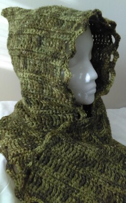 Fiddlehead Hooded Scarflette