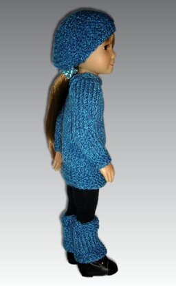 Pattern fits Kidz n Cats Dolls. (Knit) Sweater, Hat, and Leggings, PDF, 451