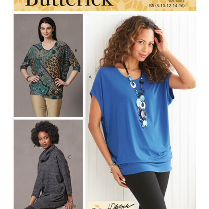 Butterick Misses' Tops & Tunic B6854 - Sewing Pattern