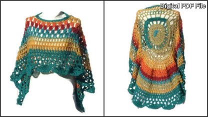 Asymmetric Rainbow Poncho