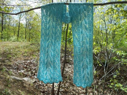 Mint Leaf Lace Scarf