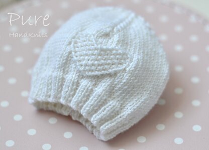 'Fay' preemie/newborn hat in Sublime Baby Cashmere Merino Silk 4 ply