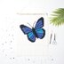 Blue Wings Wall Hanging