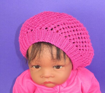 Baby Simple Lacey Tam Slouch hat