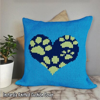 Intarsia - Heart of Paw Prints - Chart Only