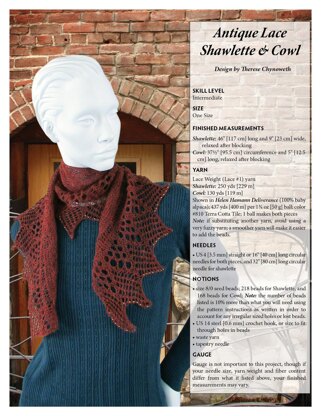 Antique Lace Shawlette & Cowl