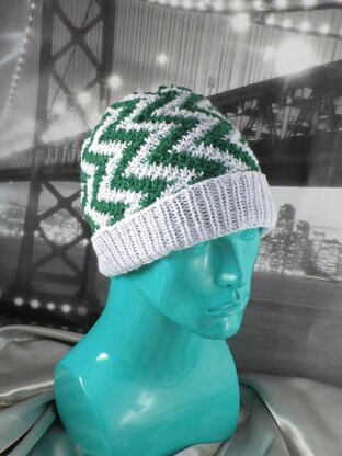 Zig Zag Stripe Beanie