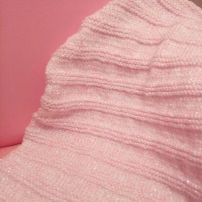 Princess Sparkle Stripes Baby Blanket - Easy