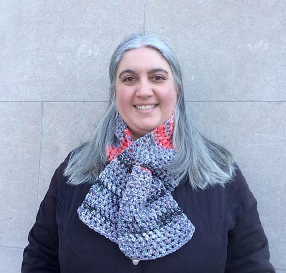 Tweed Stitch Keyhole Scarf Crochet pattern by Marie Segares