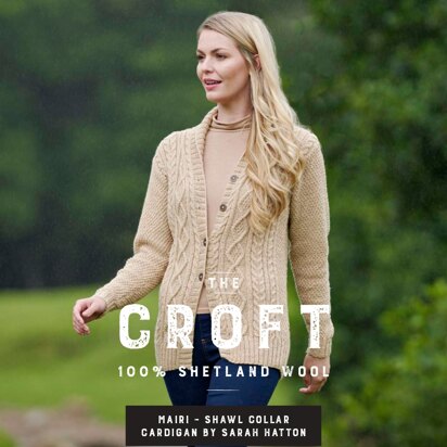 Mairi Shawl Collar Cardigan in West Yorkshire Spinners The Croft DK - DBP0048 - Downloadable PDF