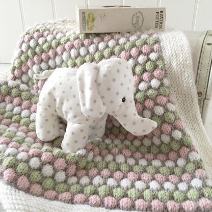 Bubble Stitch Baby Blanket