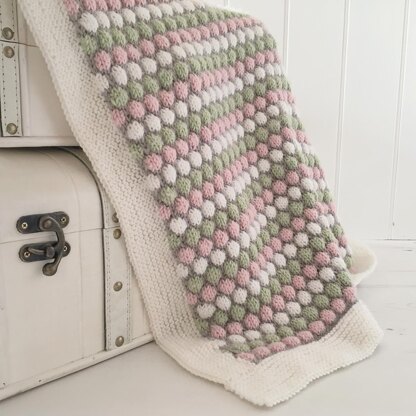 Bubble Stitch Baby Blanket