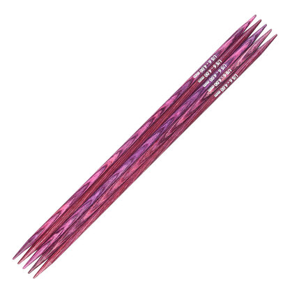 Knitter's Pride Zing Single Pointed Knitting Needles 10in. Size US 10 (6mm) Bundle with 10 Artsiga Crafts Stitch Markers 140253