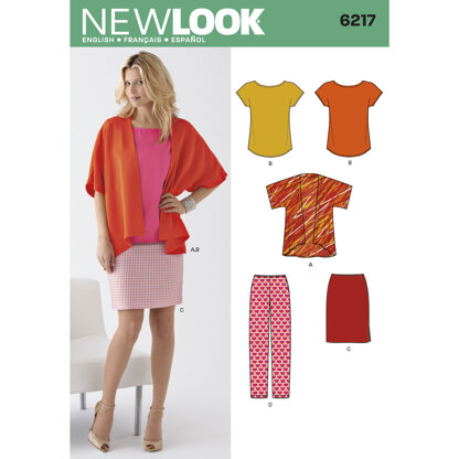 New Look Misses' Separates 6217 - Paper Pattern, Size A (10-12-14-16-18-20-22)