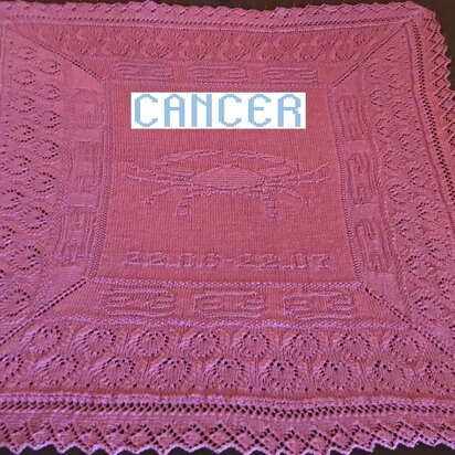 Nr. 8 Zodiac Cancer Baby blanket