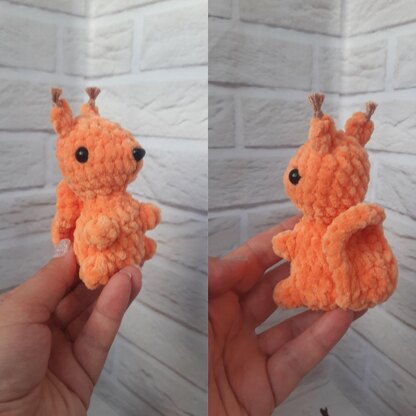 Red Squirrel Crochet Pattern