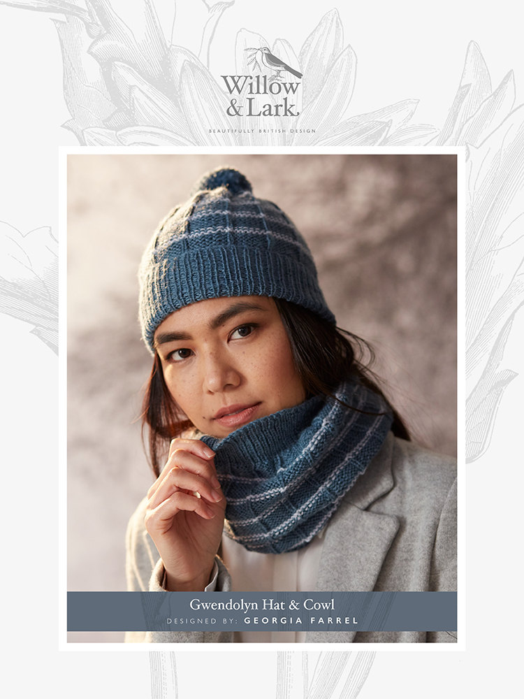 Louise Hat & Cowl - Knitting Pattern For Women in Willow & Lark