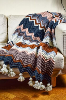 Crochet " Sofia " blanket-15 sizes
