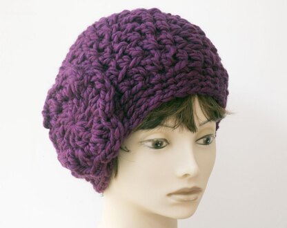 Chunky Flower Beanie Hat