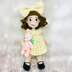 Crochet doll with clothes pattern, amigurumi doll