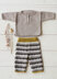Winter Baby Cardigan, Shirt, Leggings, Socks & Hat - Baby Layette Knitting Pattern in Debbie Bliss Baby Cashmerino - Downloadable PDF